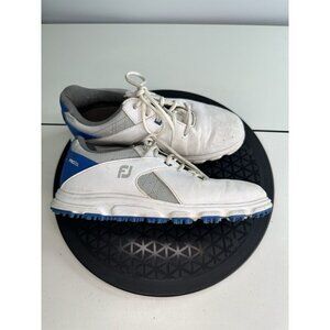 FootJoy Pro SL Golf Shoes Kids Junior Size 6 White Leather Spikeless Lace Up